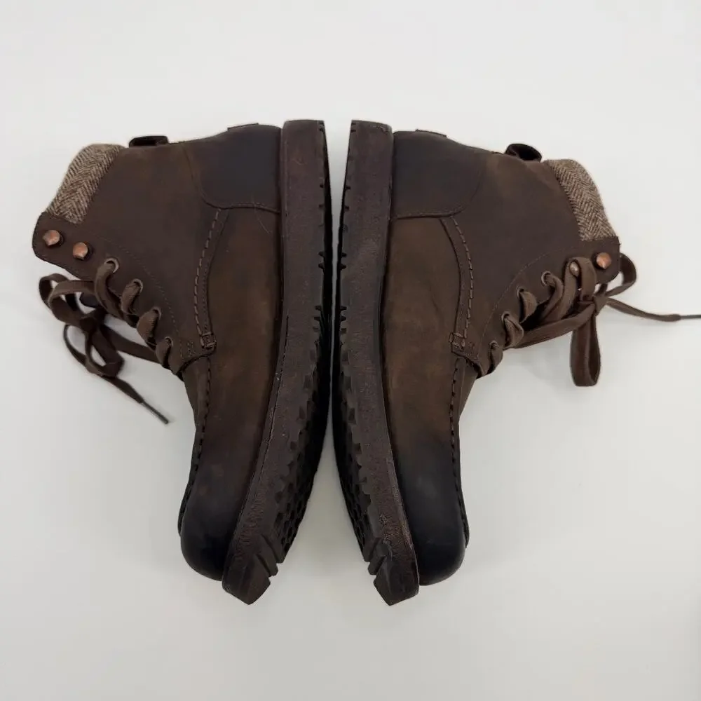 UGG Merrick Rugged Waterproof Brown Leather Mens Lace Up Boot 9.5